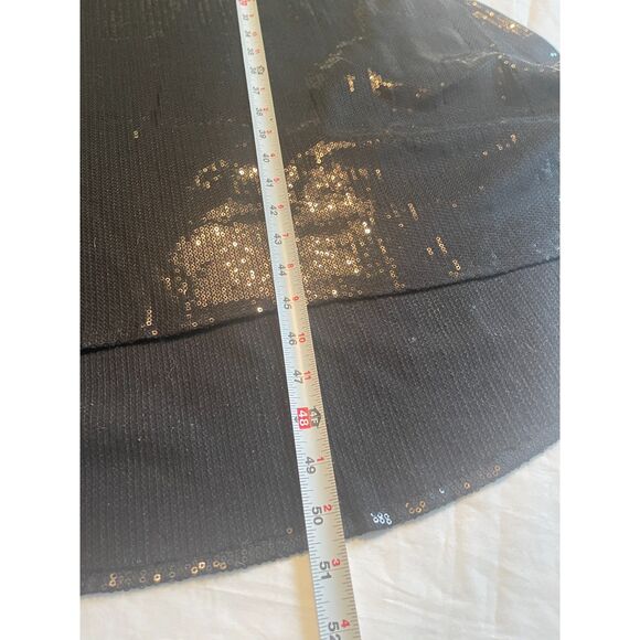 Michael Costello Long Full Sequin Formal Maxi Skirt in Black Women's Size XL 16 - Picture 11 of 11